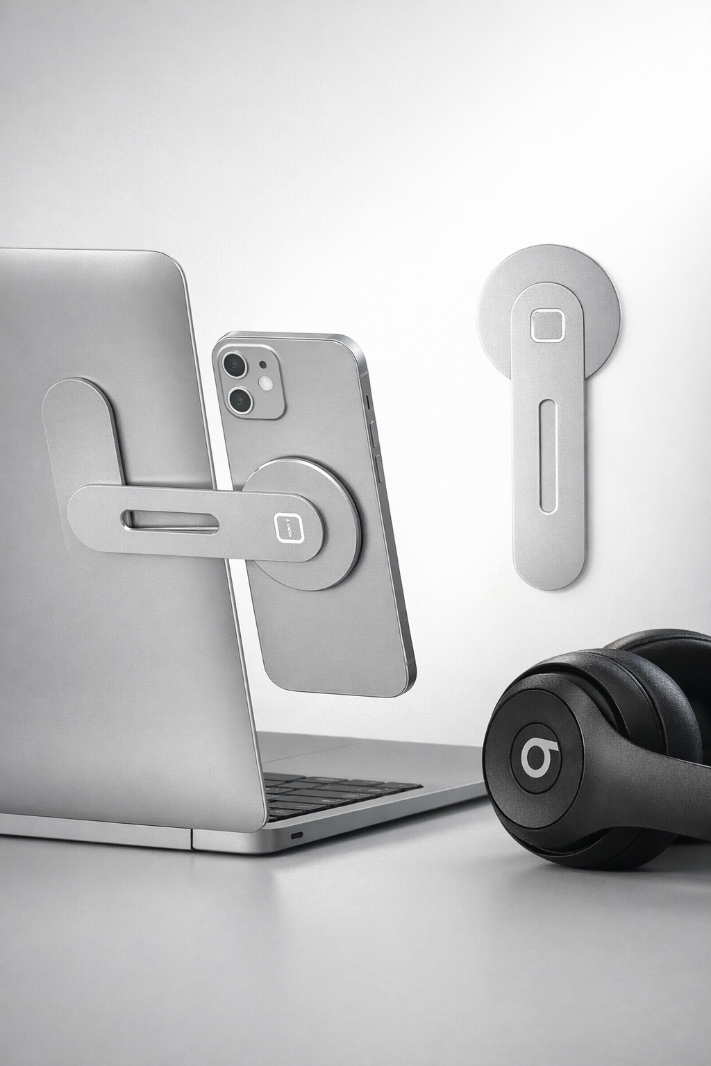 SideMount - Magnetic Laptop Phone Holder