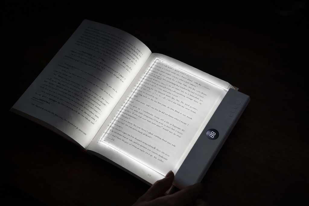 GlowPanel-LED Reading Light for Night & Eye Protection